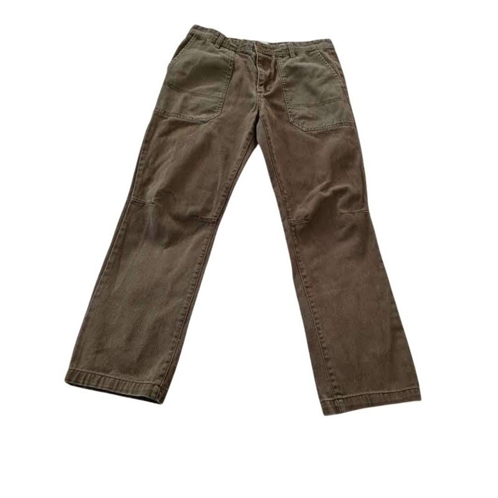 Goodfellow Co Slim Straight Cargo Pants Olive Green 100% Cotton Mens 32W 30L